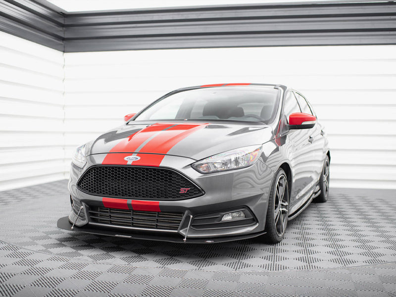 Maxton Design Racing Front Splitter V.1 Ford Focus ST Mk3 FL
