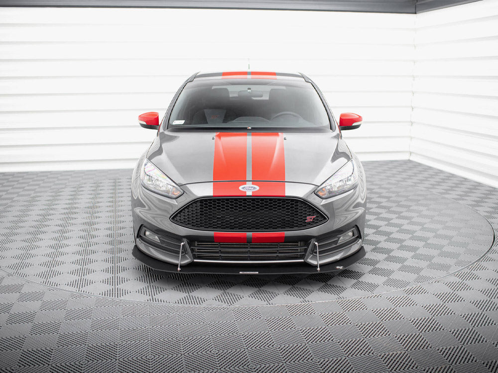 Maxton Design Racing Front Splitter V.1 Ford Focus ST Mk3 FL