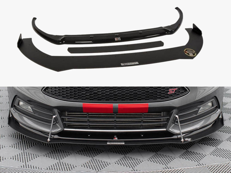 Maxton Design Hybrid Front Splitter V.2 Ford Focus ST Mk3 FL