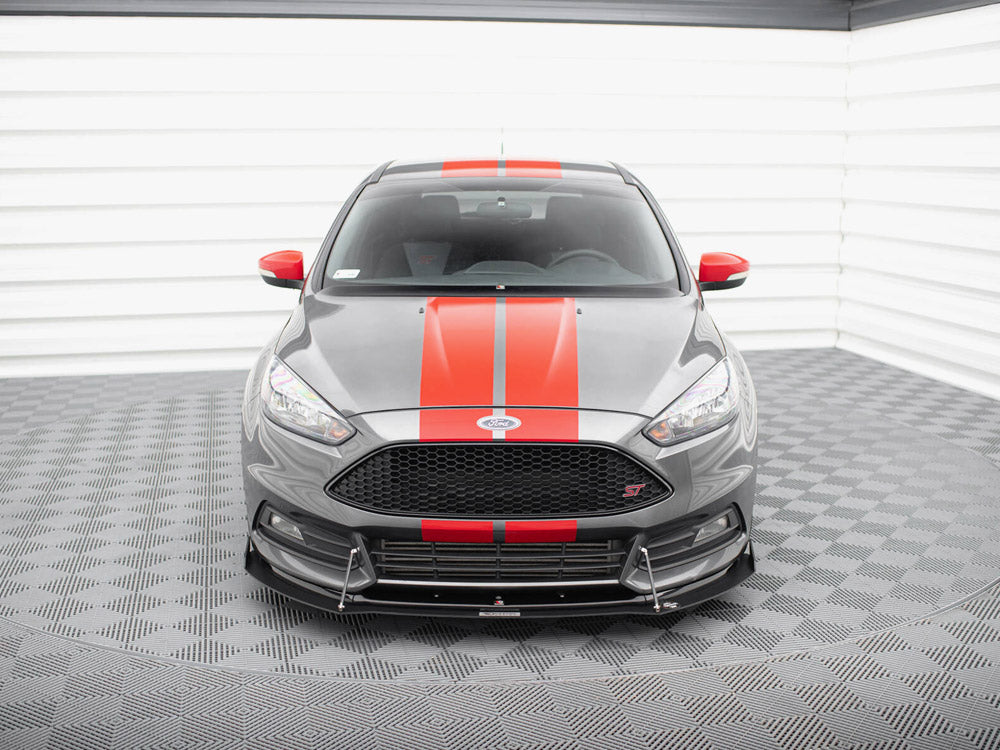 Maxton Design Hybrid Front Splitter V.2 Ford Focus ST Mk3 FL