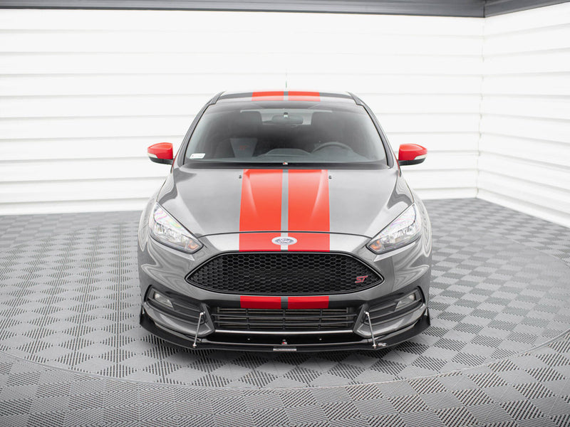 Maxton Design Hybrid Front Splitter V.2 Ford Focus ST Mk3 FL