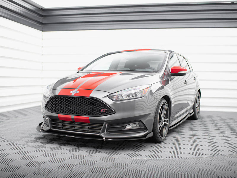 Maxton Design Racing Front Splitter V.2 Ford Focus ST Mk3 FL