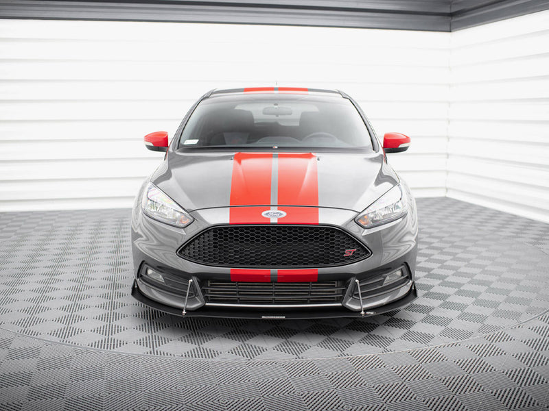 Maxton Design Racing Front Splitter V.2 Ford Focus ST Mk3 FL