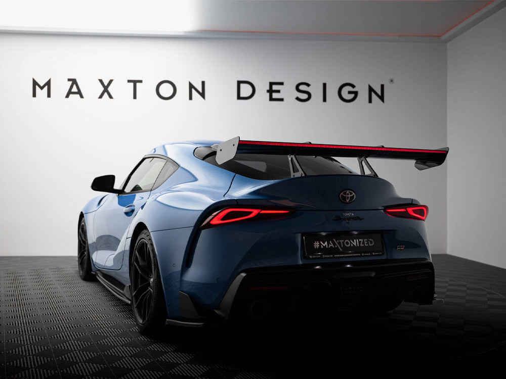Maxton Design Carbon Spoiler With Upper Swan Mounting + LED Toyota Supra Mk5