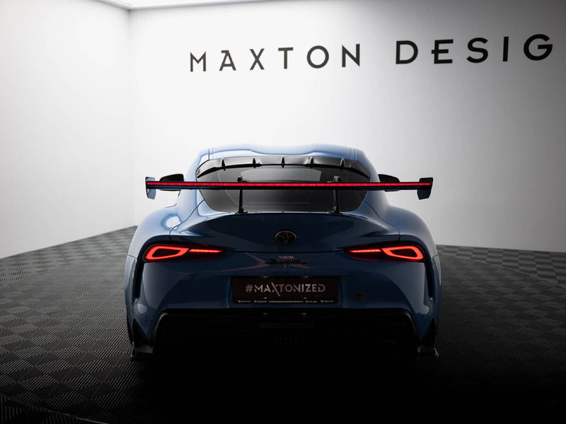 Maxton Design Carbon Spoiler With Upper Swan Mounting + LED Toyota Supra Mk5