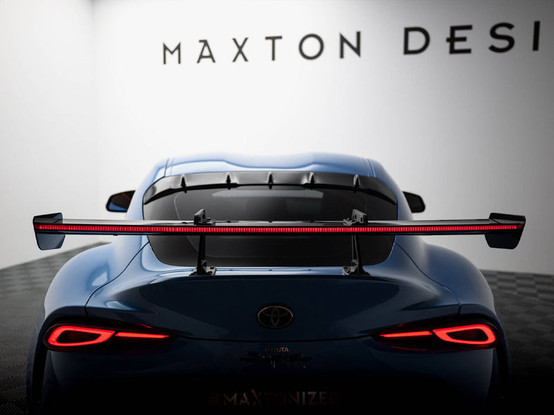 Maxton Design Carbon Spoiler With Upper Swan Mounting + LED Toyota Supra Mk5