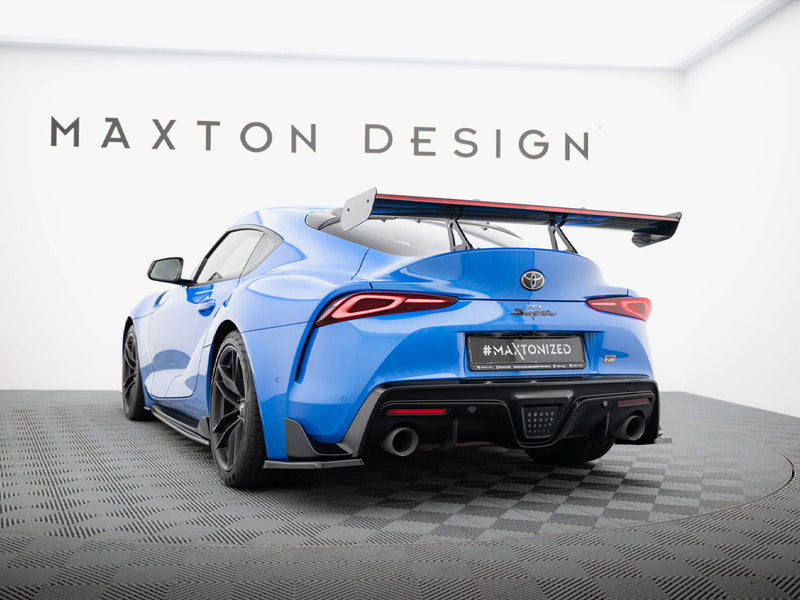 Maxton Design Carbon Spoiler With Upper Swan Mounting + LED Toyota Supra Mk5