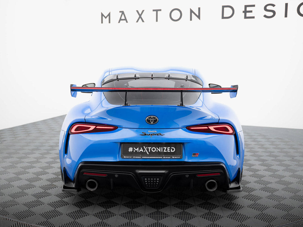 Maxton Design Carbon Spoiler With Upper Swan Mounting + LED Toyota Supra Mk5