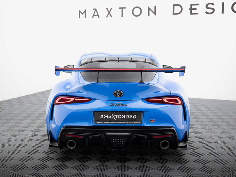 Maxton Design Carbon Spoiler With Upper Swan Mounting + LED Toyota Supra Mk5