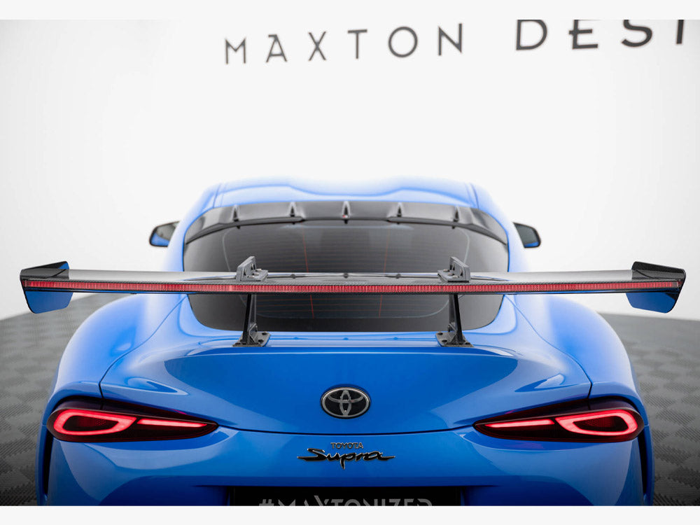 Maxton Design Carbon Spoiler With Upper Swan Mounting + LED Toyota Supra Mk5