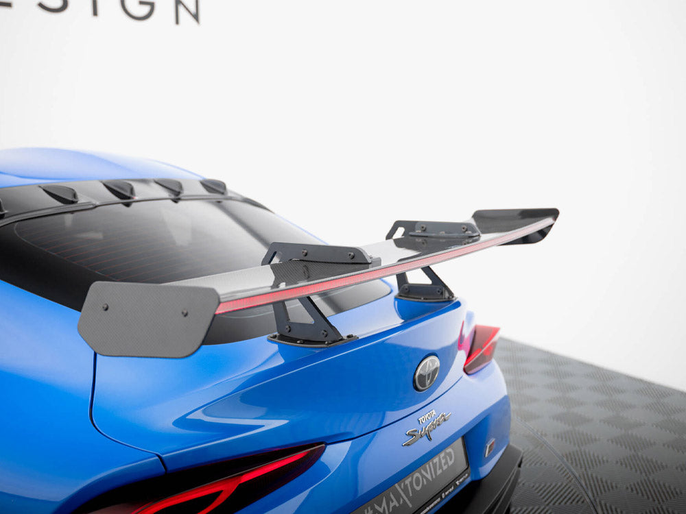 Maxton Design Carbon Spoiler With Upper Swan Mounting + LED Toyota Supra Mk5