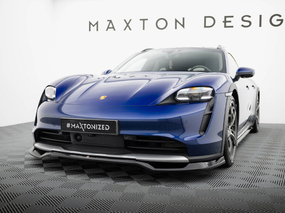 Maxton Design Front Splitter Porsche Taycan Cross Turismo 4S