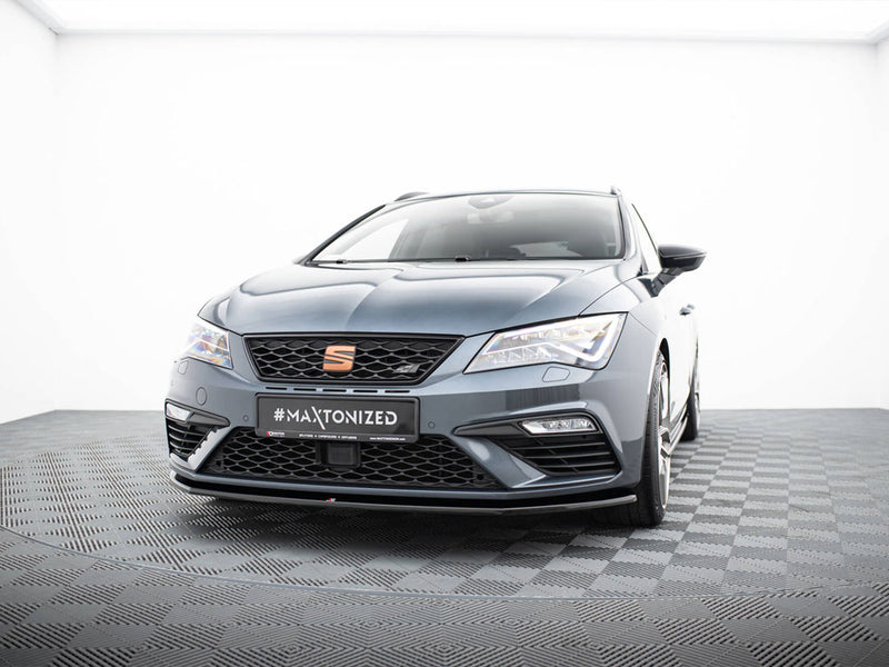Maxton Design Front Splitter V.1 Seat Leon Cupra / FR Mk3 FL