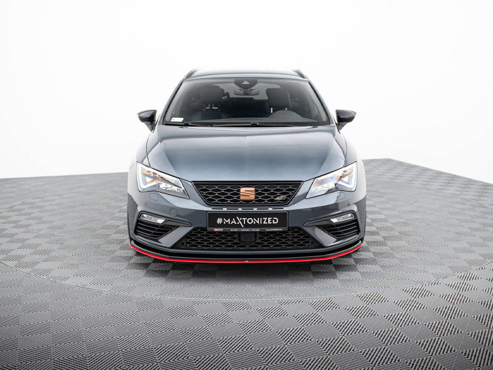 Maxton Design Front Splitter V.3 Seat Leon Cupra / FR Mk3 FL
