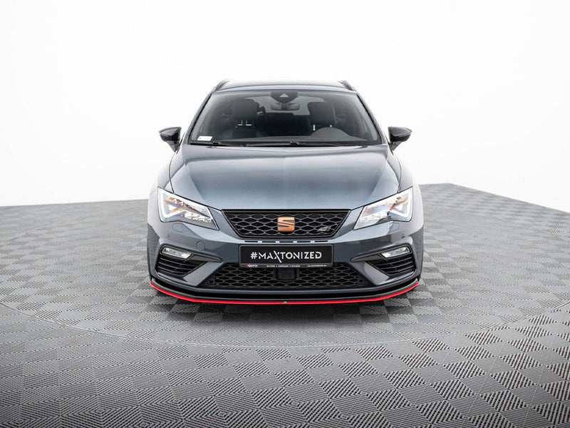 Maxton Design Front Splitter V.3 Seat Leon Cupra / FR Mk3 FL