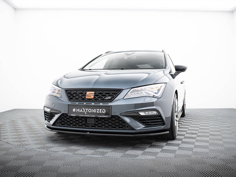 Maxton Design Front Splitter V.7 Seat Leon Cupra / FR Mk3 FL