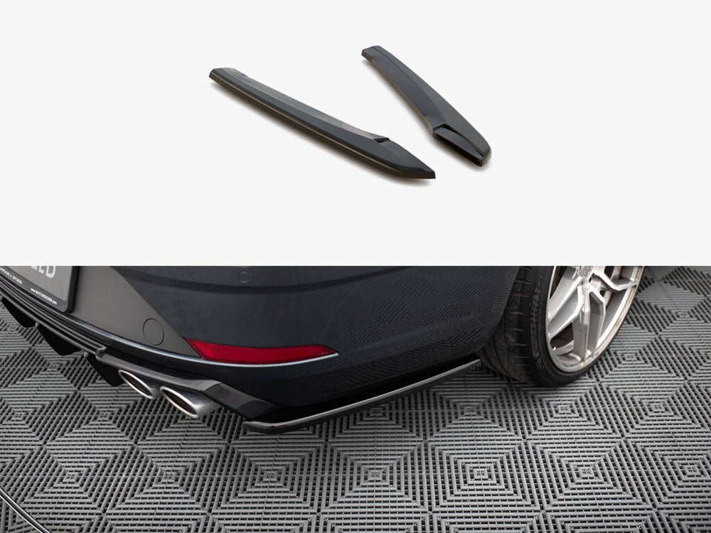 Maxton Design Rear Side Splitters V.2 Seat Leon Cupra Mk3 FL Sportstourer - Textured
