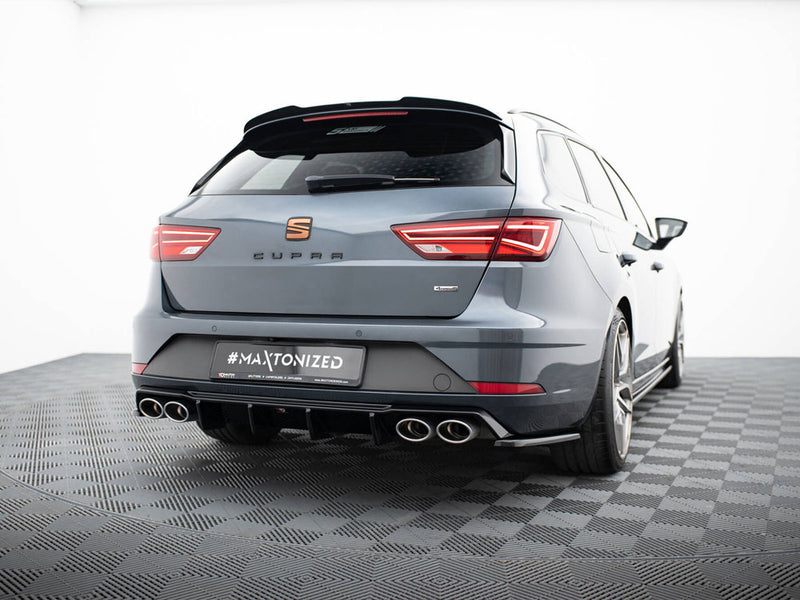 Maxton Design Rear Side Splitters V.3 Seat Leon Cupra Mk3 FL Sportstourer