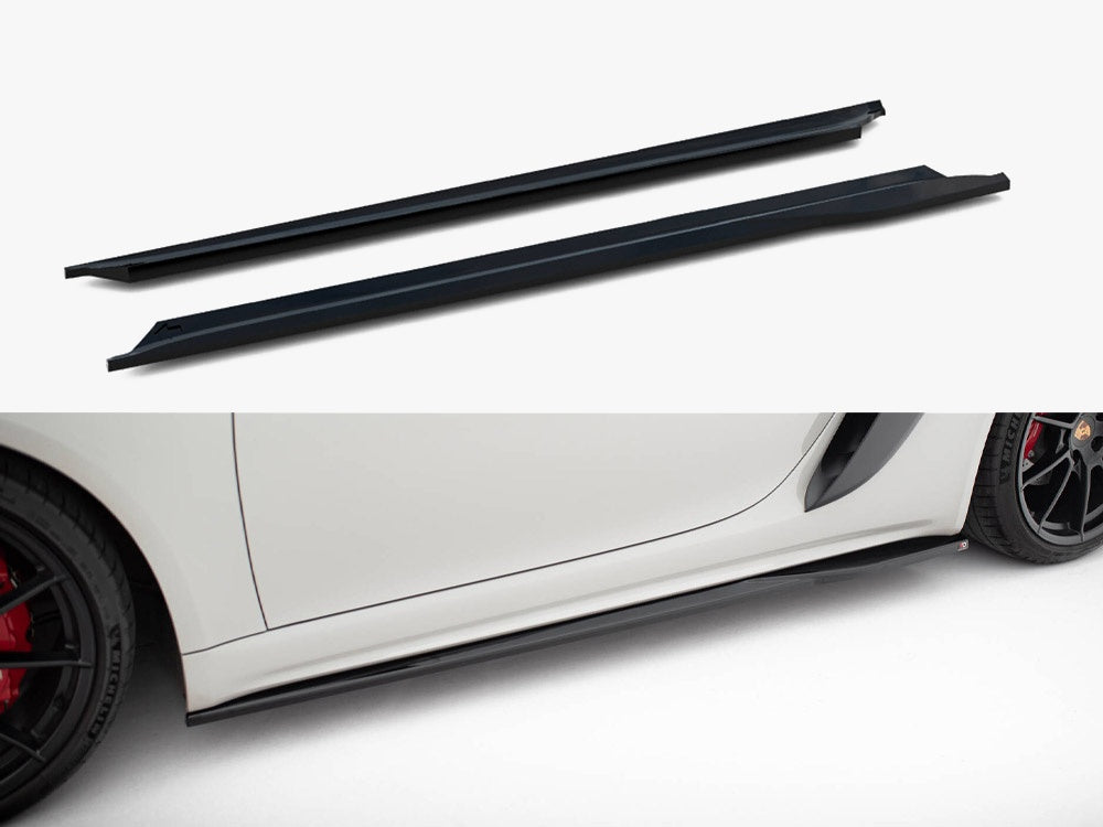 Maxton Design Side Skirts Diffusers Porsche 718 Cayman GTS 982c