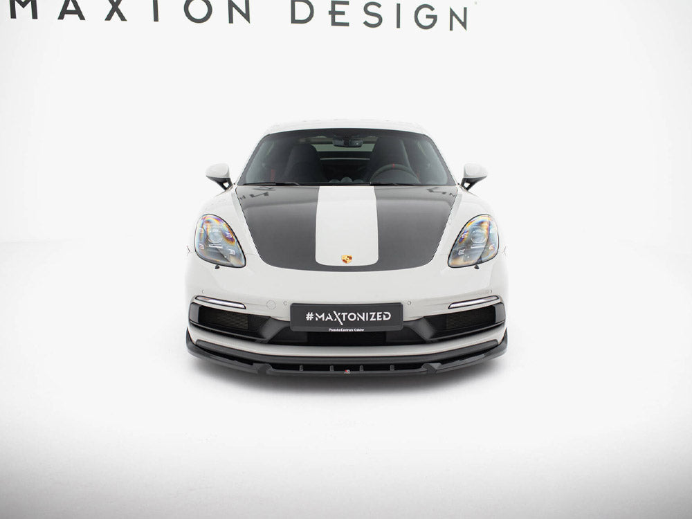 Maxton Design Front Splitter V.2 Porsche 718 Cayman GTS 982c