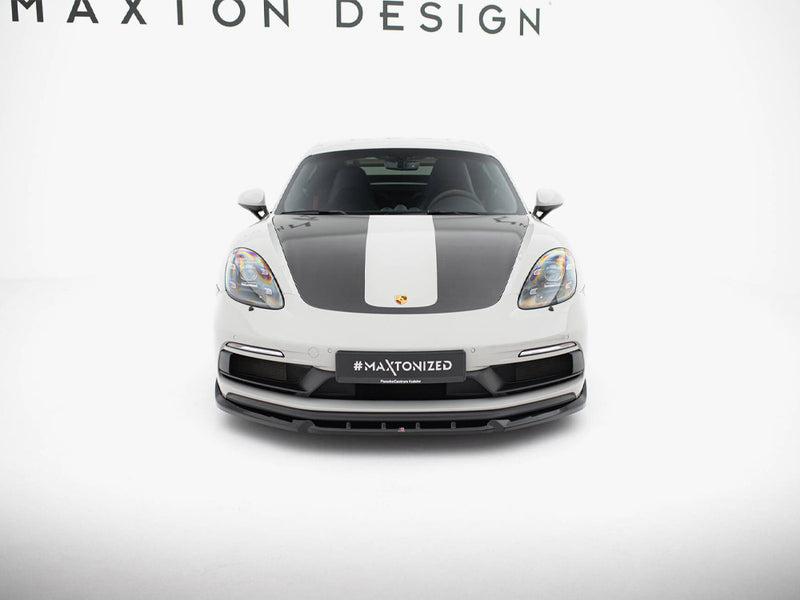 Maxton Design Front Splitter V.2 Porsche 718 Cayman GTS 982c