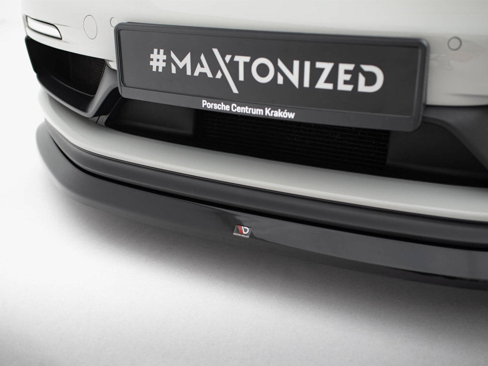 Maxton Design Front Splitter V.1 Porsche 718 Cayman GTS 982c