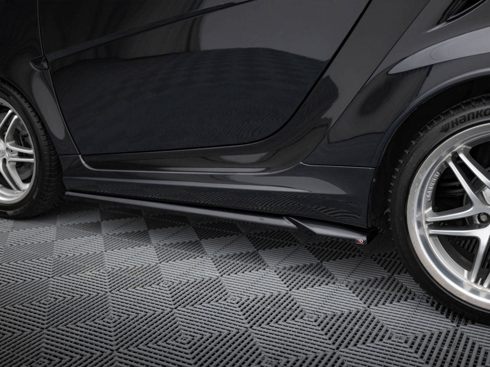 Maxton Design Side Skirts Diffusers Brabus Smart Fortwo C451 Facelift