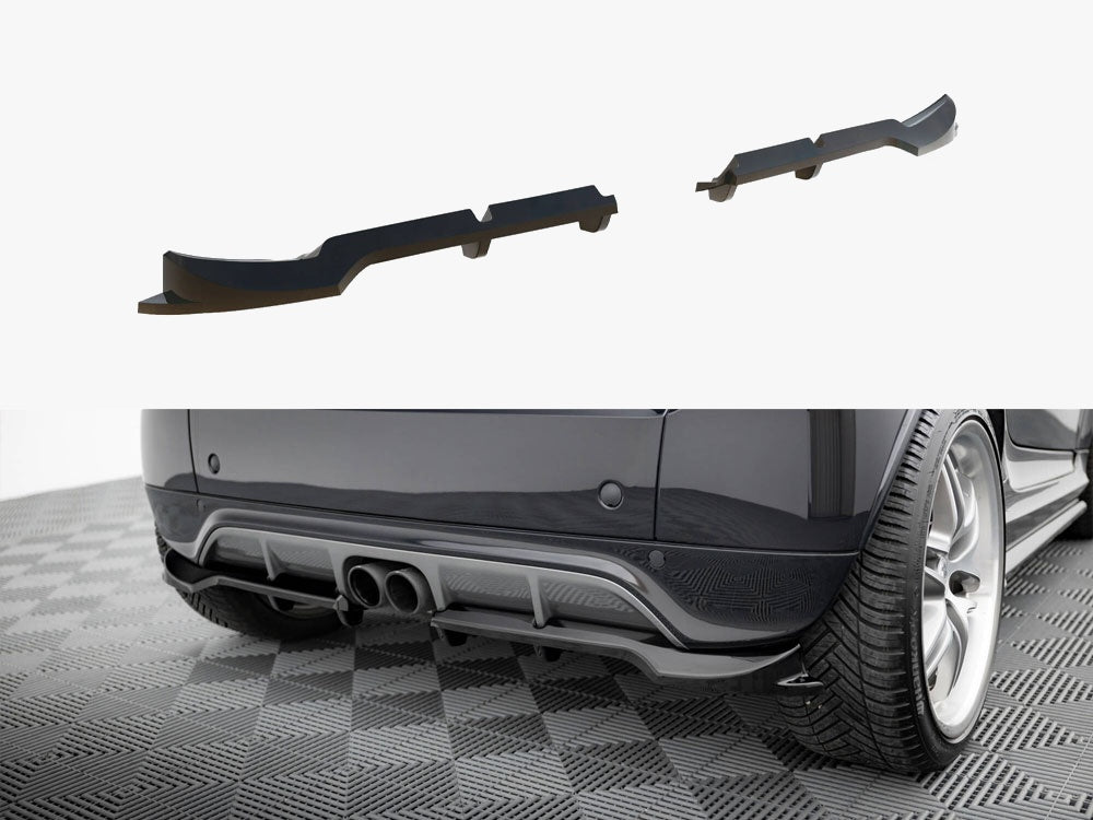Maxton Design Rear Splitter (Vertical Bars) Brabus Smart Fortwo C451 Facelift