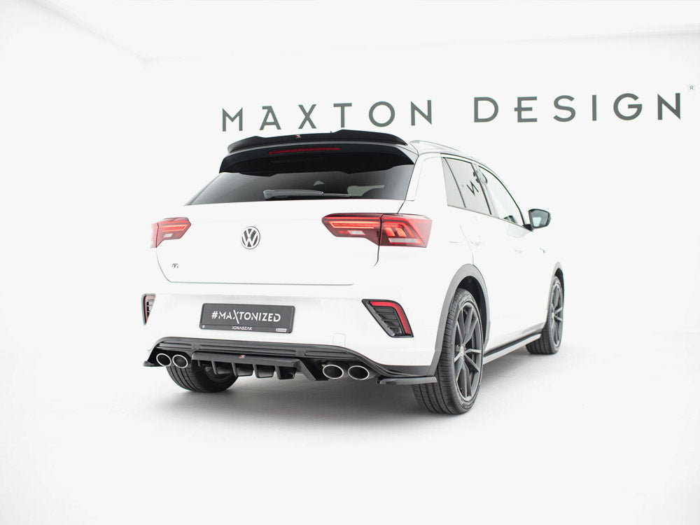 Maxton Design Central Rear Splitter (Vertical Bars) Volkswagen T-Roc R Mk1