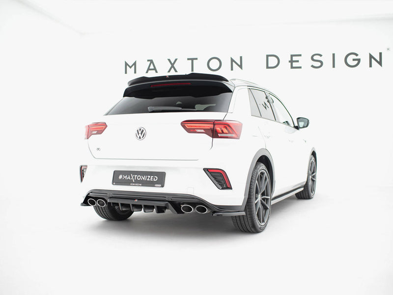 Maxton Design Central Rear Splitter (Vertical Bars) Volkswagen T-Roc R Mk1