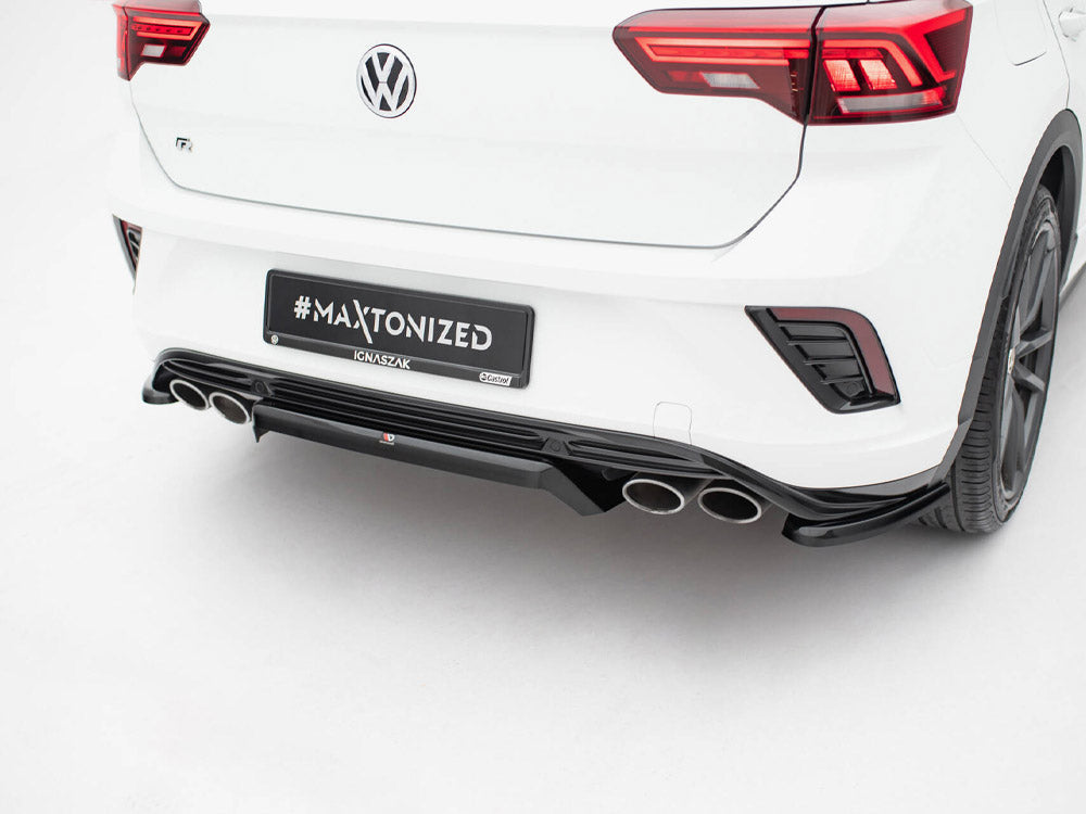 Maxton Design Central Rear Splitter (Vertical Bars) Volkswagen T-Roc R Mk1
