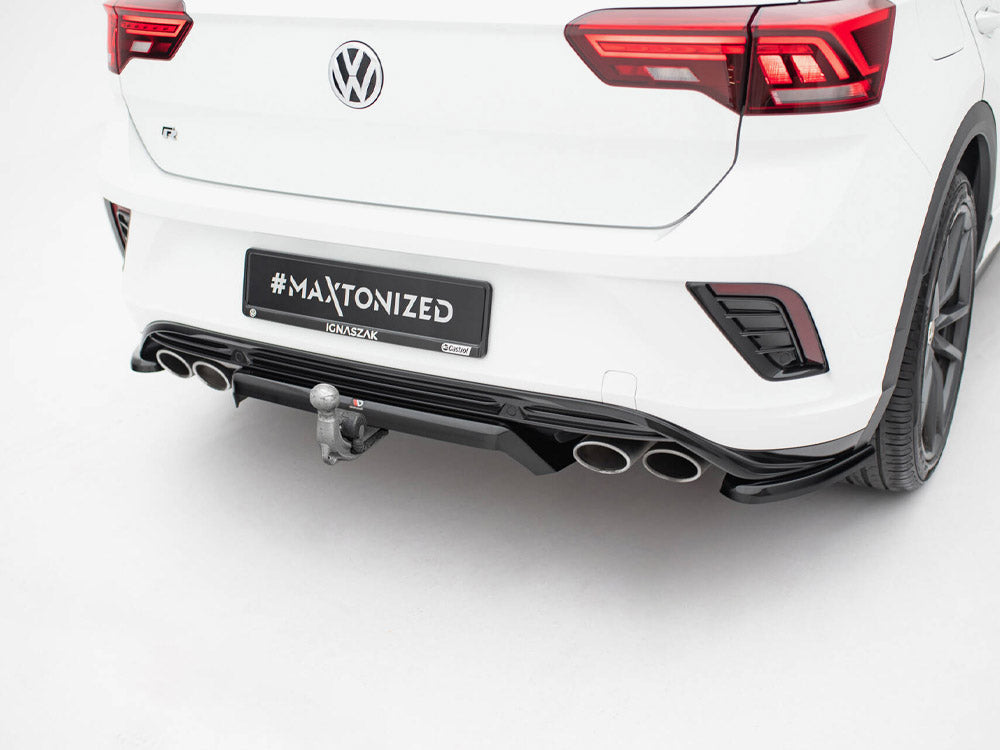 Maxton Design Central Rear Splitter (Vertical Bars) Volkswagen T-Roc R Mk1