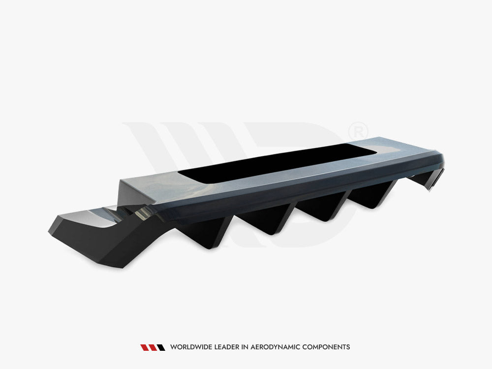 Maxton Design Central Rear Splitter (Vertical Bars) Volkswagen T-Roc R Mk1