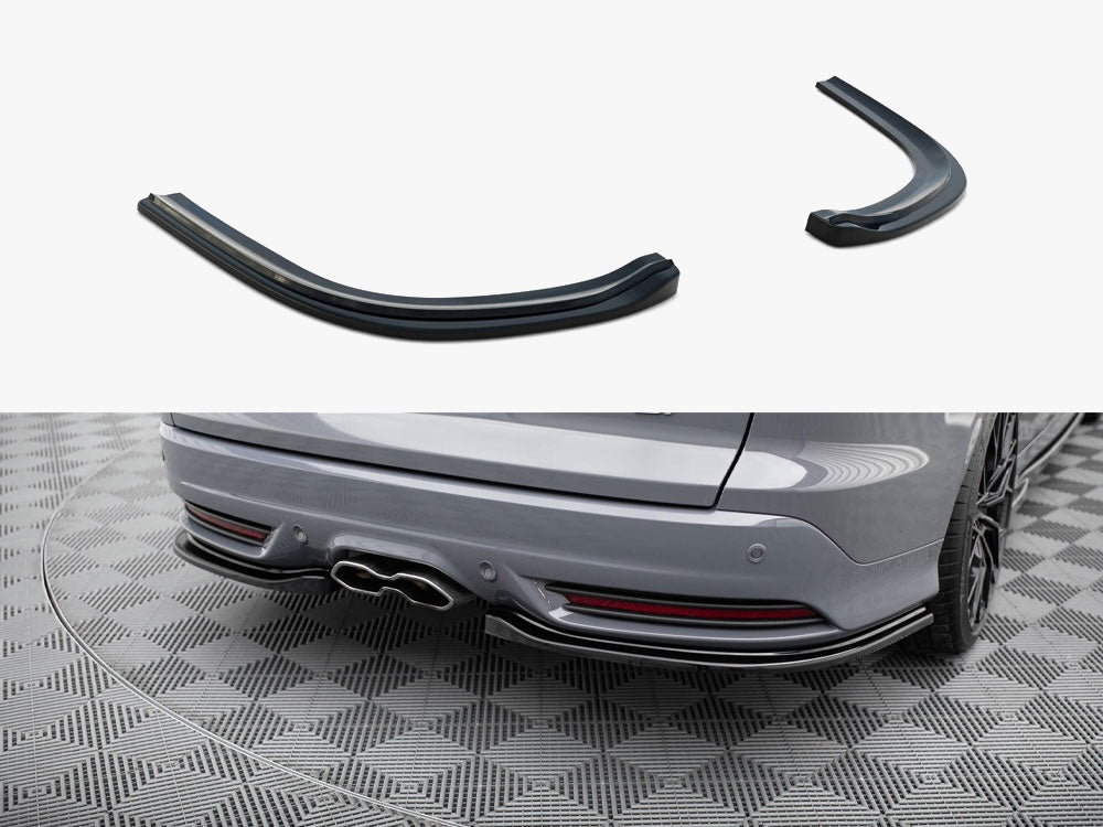 Maxton Design Rear Side Splitters Ford Focus ST Mk3 Estate - Carbon Look