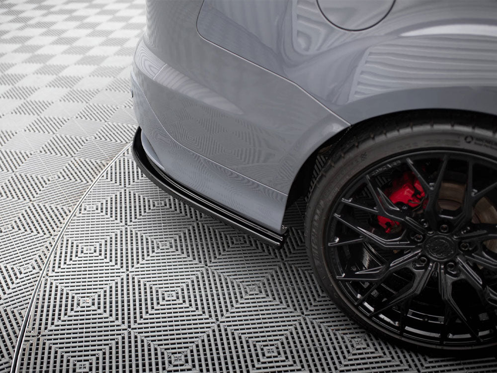 Maxton Design Rear Side Splitters Ford Focus ST Mk3 Estate - Textured
