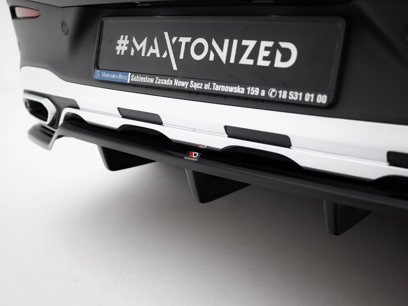 Maxton Design Rear Splitter (Vertical Bars) Mercedes-Benz GLC Coupe AMG-Line C254
