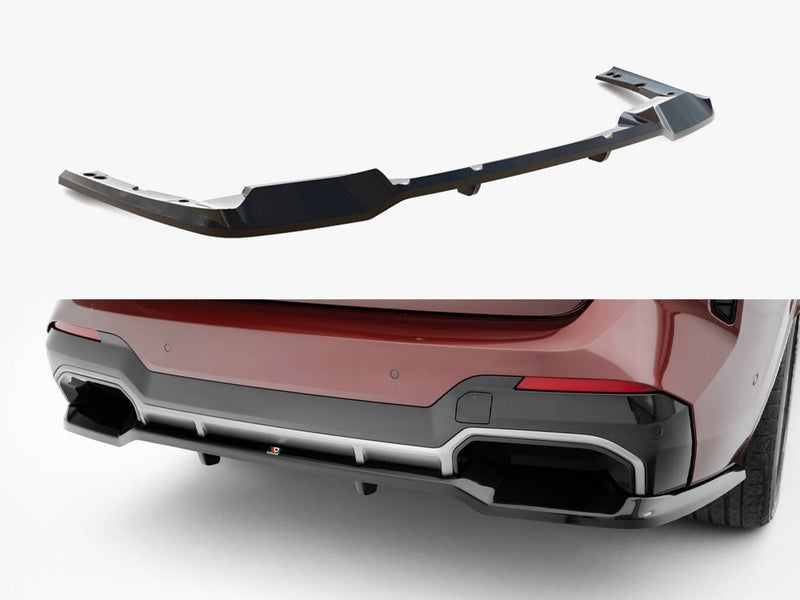 Maxton Design Rear Splitter (Vertical Bars) BMW iX3 M-Pack G08 Facelift