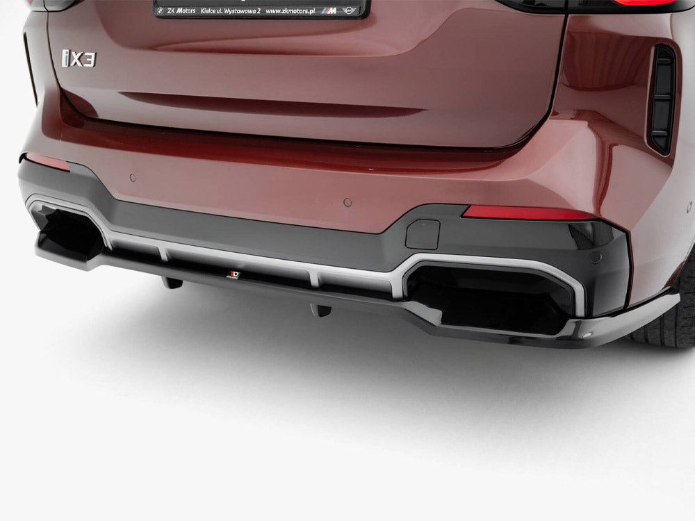 Maxton Design Rear Splitter (Vertical Bars) BMW iX3 M-Pack G08 Facelift