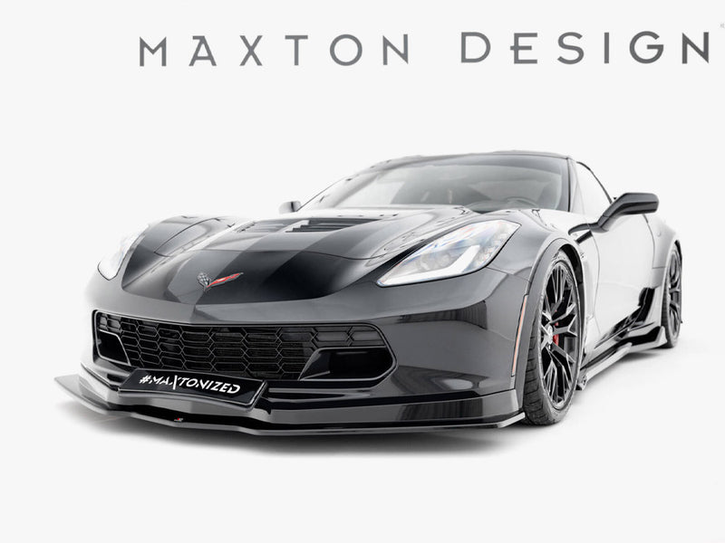 Maxton Design Front Splitter V.1 Chevrolet Corvette C7 - Carbon Look