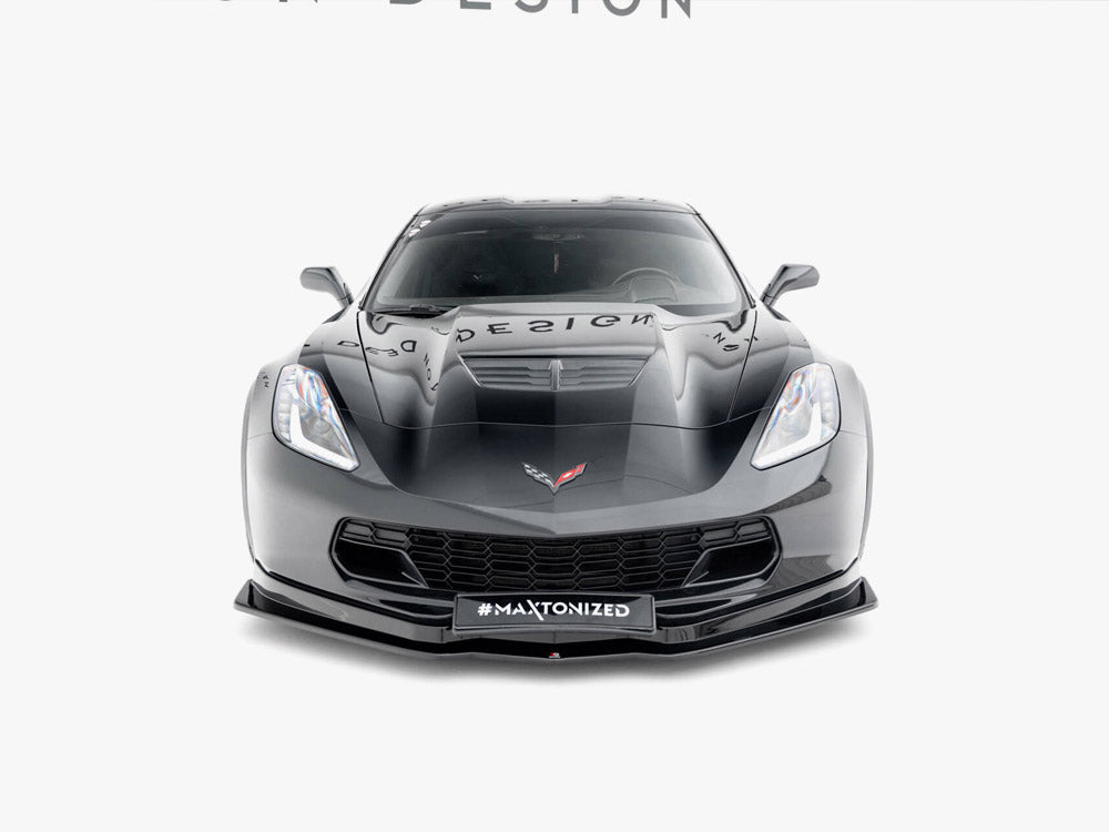 Maxton Design Front Splitter V.1 Chevrolet Corvette C7 - Carbon Look