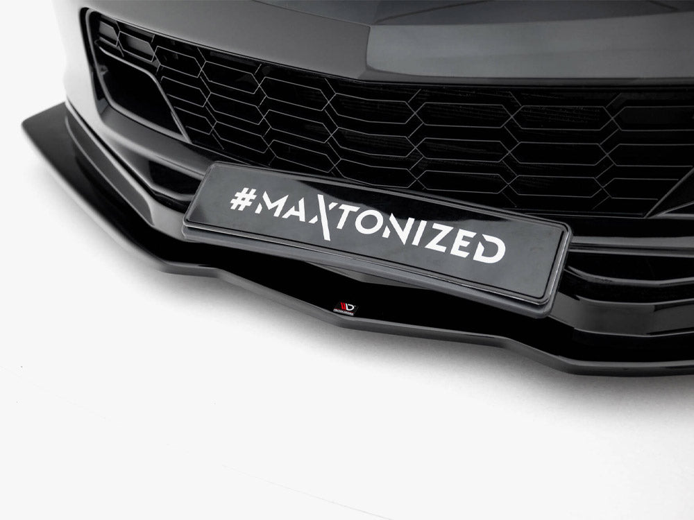 Maxton Design Front Splitter V.1 Chevrolet Corvette C7 - Carbon Look