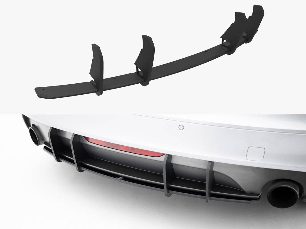 Maxton Design Street PRO Rear Diffuser Audi TT S-Line 8J Facelift