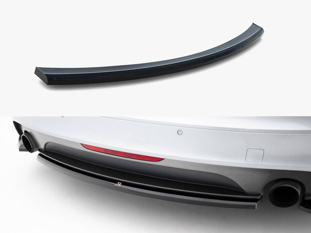 Maxton Design Central Rear Splitter Audi TT S-Line 8J Facelift