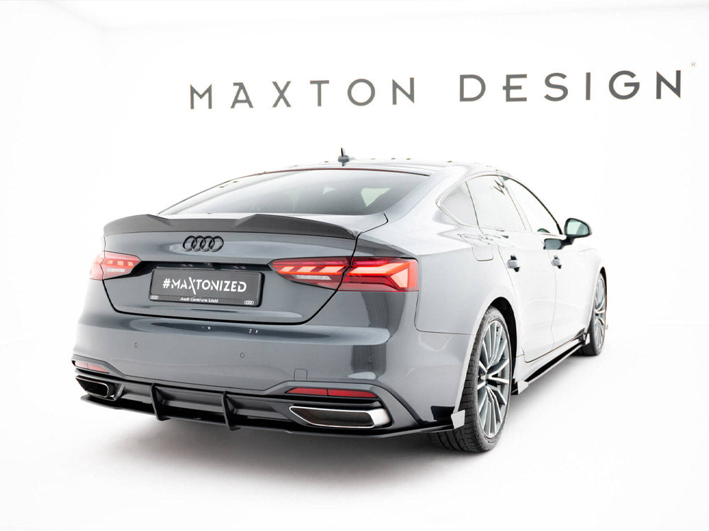 Maxton Design Street PRO Rear Diffuser + Flaps Audi A5 F5 Facelift