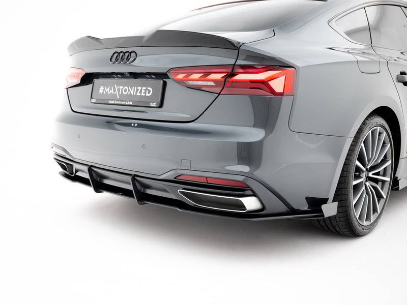 Maxton Design Street PRO Rear Diffuser + Flaps Audi A5 F5 Facelift