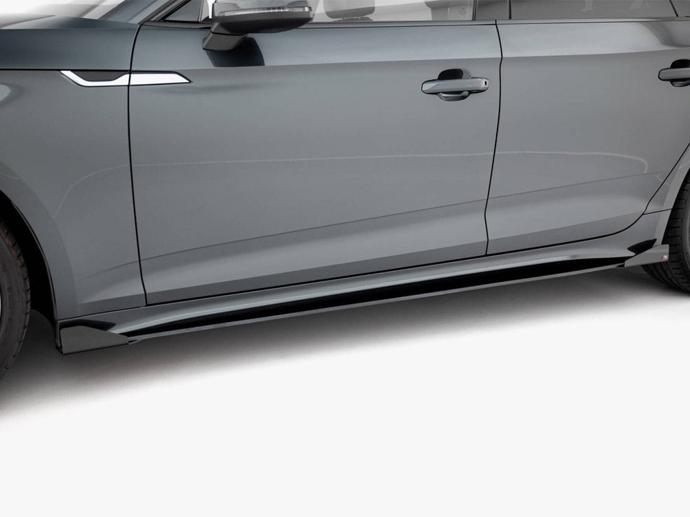 Maxton Design Street PRO Side Skirts Diffusers + Flaps Audi A5 Sportback F5 Facelift