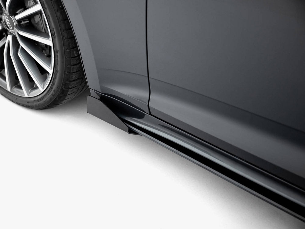 Maxton Design Street PRO Side Skirts Diffusers + Flaps Audi A5 Sportback F5 Facelift