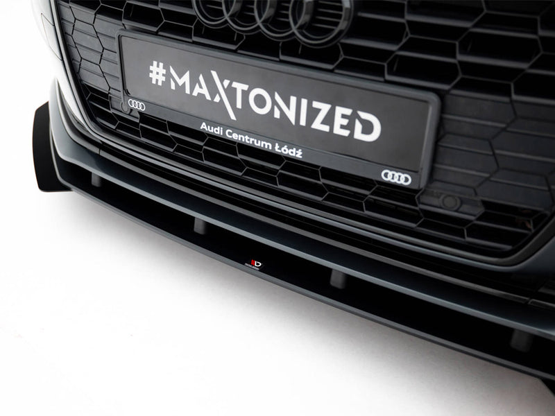 Maxton Design Street PRO Front Splitter + Flaps Audi A5 F5 Facelift
