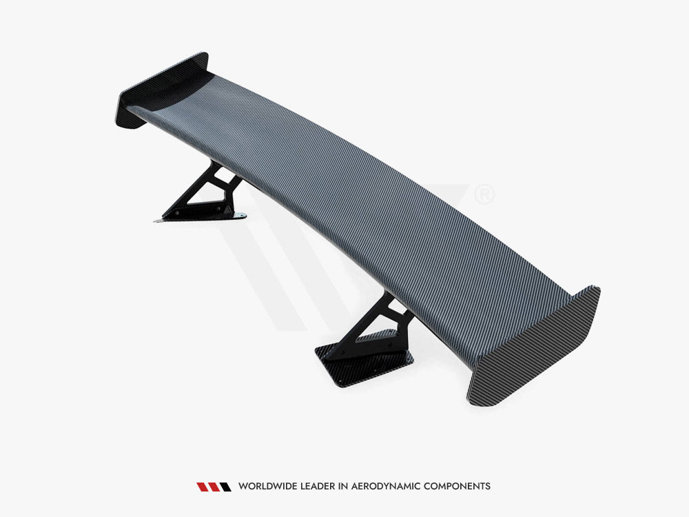 Maxton Design Carbon Spoiler With Internal Brackets Uprights Chevrolet Corvette Stingray / Grand Sport C7
