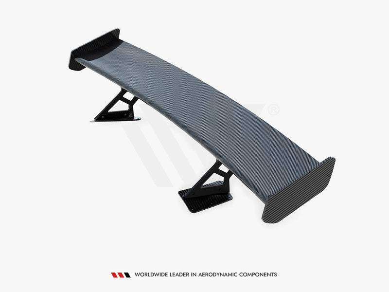 Maxton Design Carbon Spoiler With Internal Brackets Uprights Chevrolet Corvette Stingray / Grand Sport C7